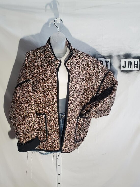 Free People Chloe Floral Jacket NWT sz L - shipping incl - Picture 6 of 16